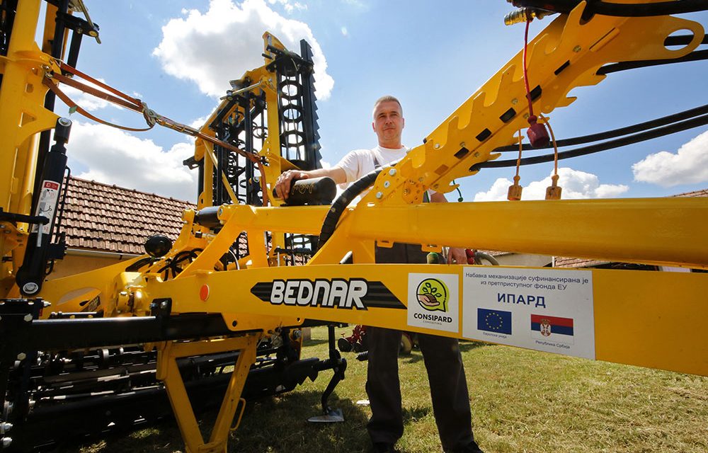 Aleksandar Tišma received IPARD support for new seeder and seed drill machinery